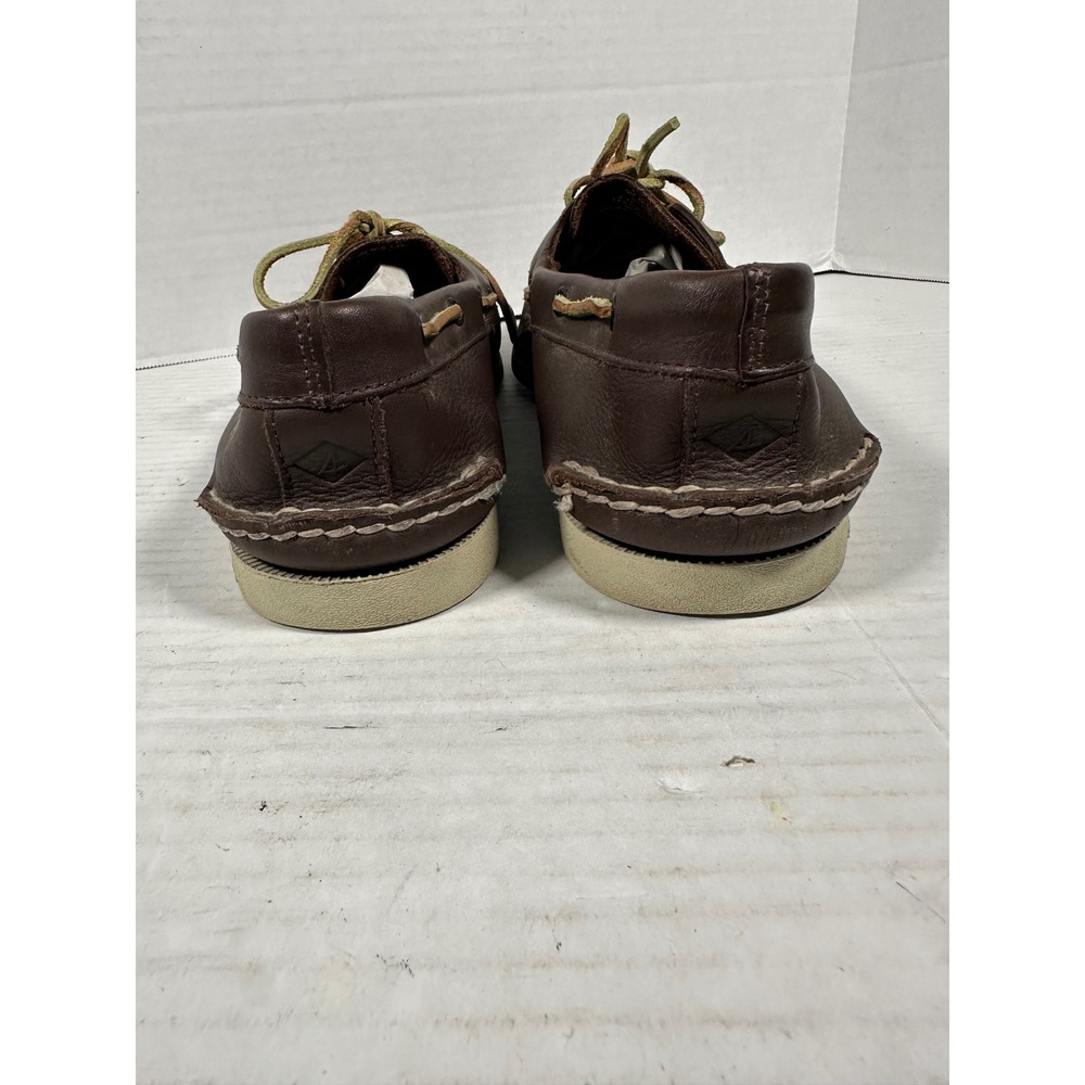 Sperry Top-Sider Mens 14M Brown Leather Authentic Original Boat Shoes 0195115 - Picture 11 of 16